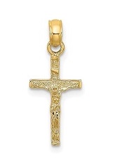 nice Crucifix gold baby charm